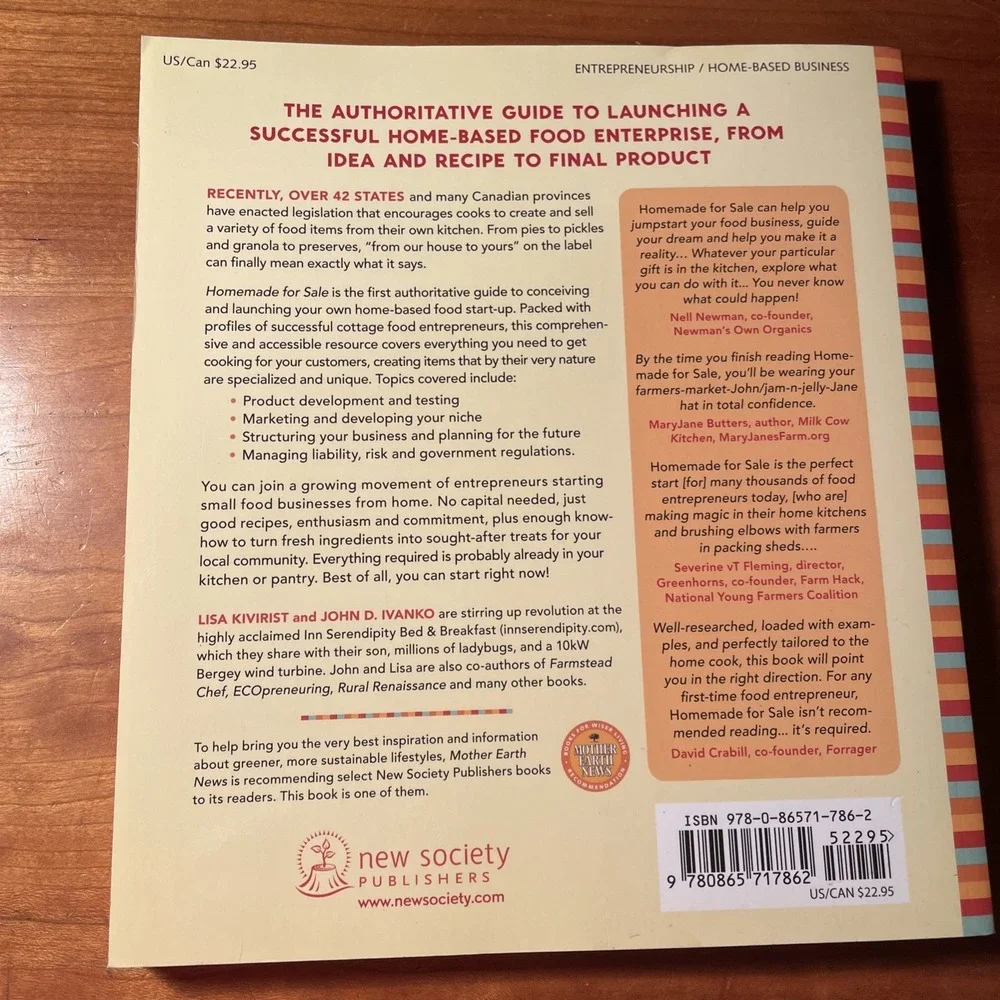 Homemade for Sale How to Set up and Market a Food Business from Your Home Kitche